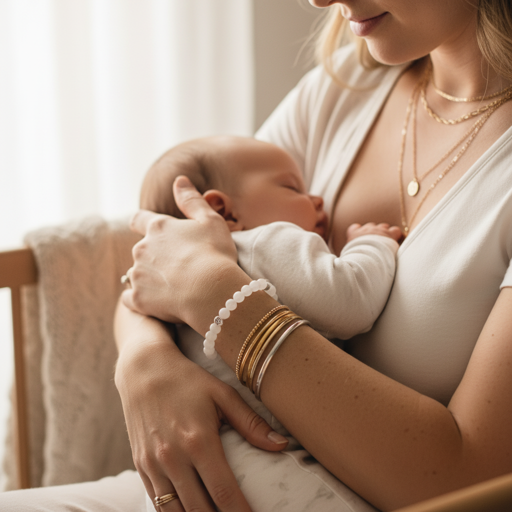Moonstone gemstone bracelet