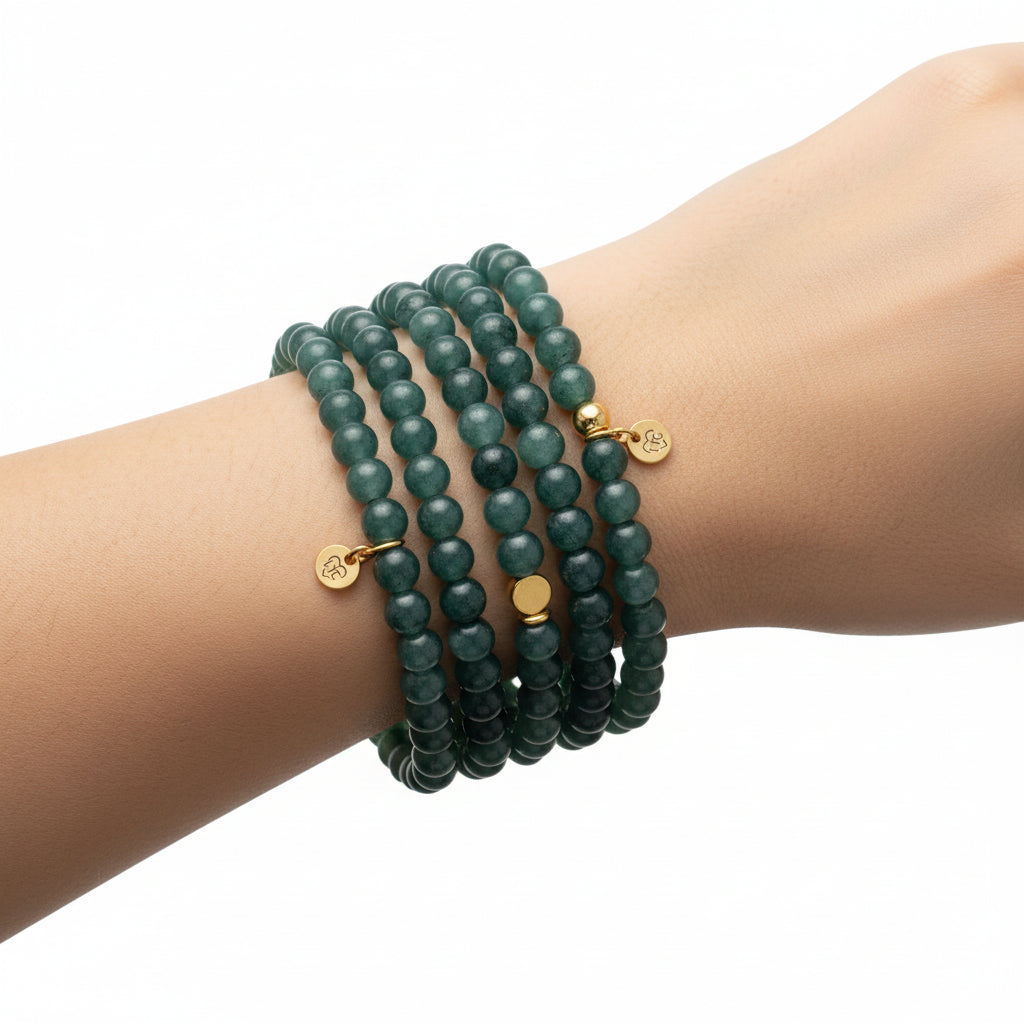 Blue chalcedony genuine gemstone bracelet