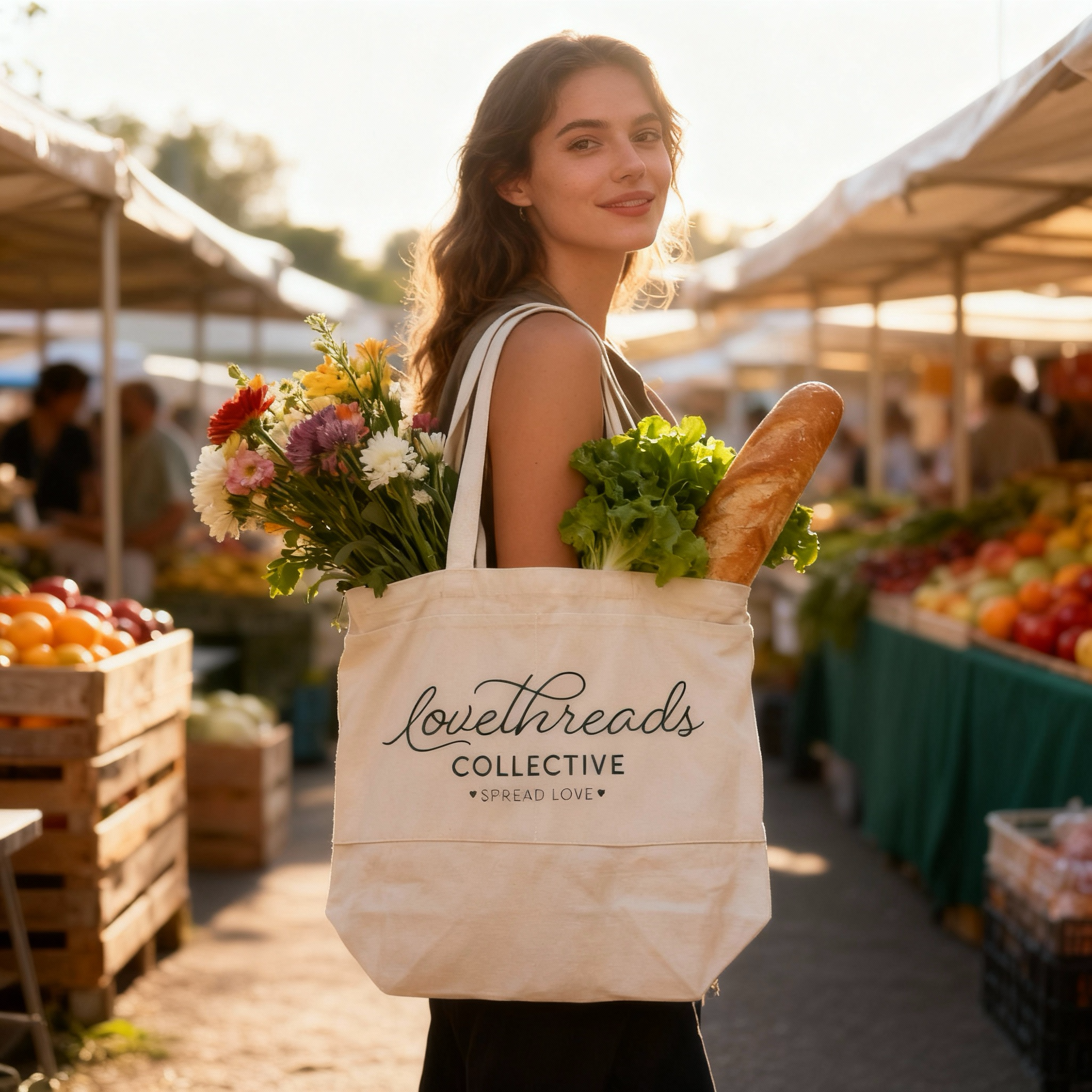 Lovethreads canvas tote
