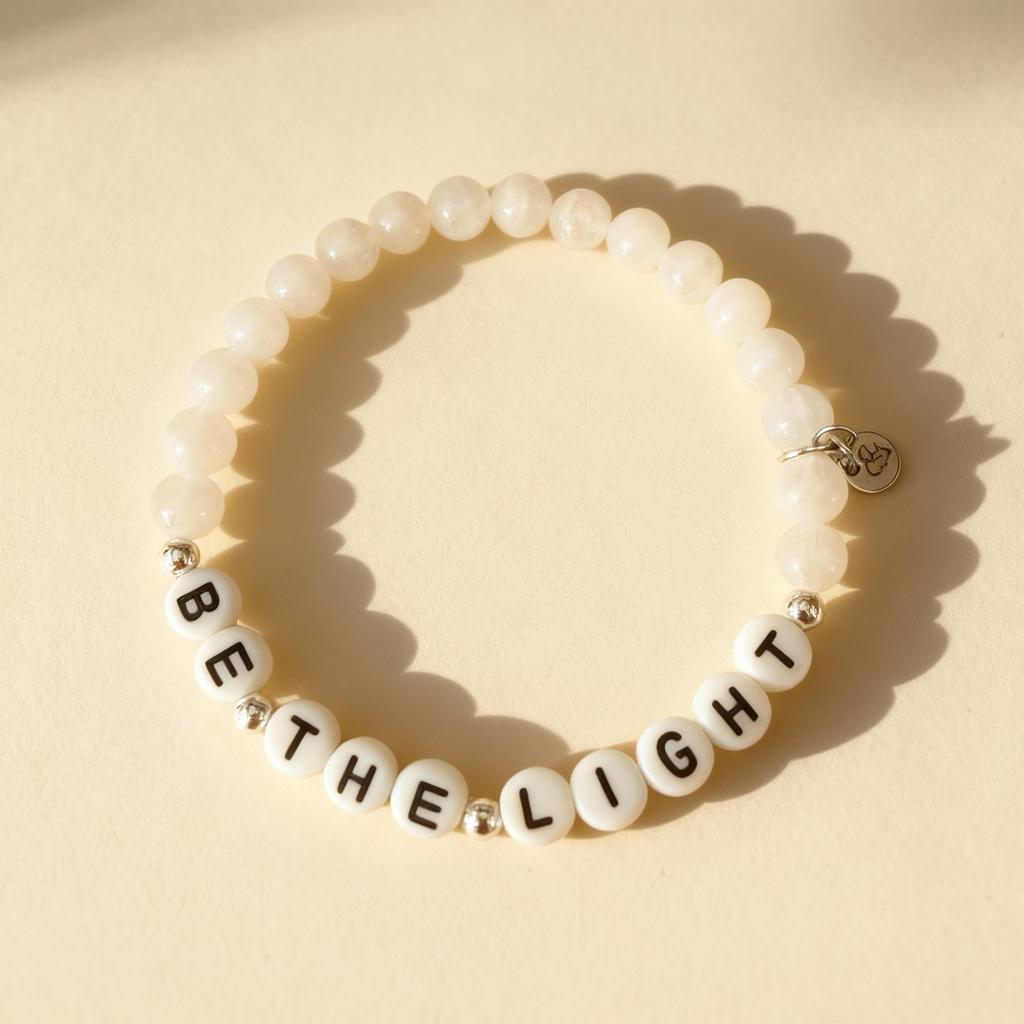 ‘Be the light’ message bracelet