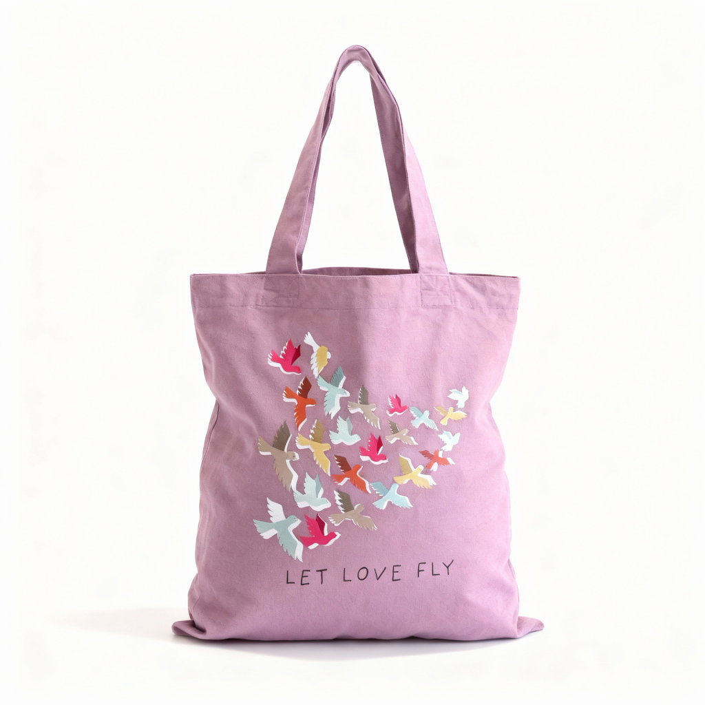 Let love fly market bag