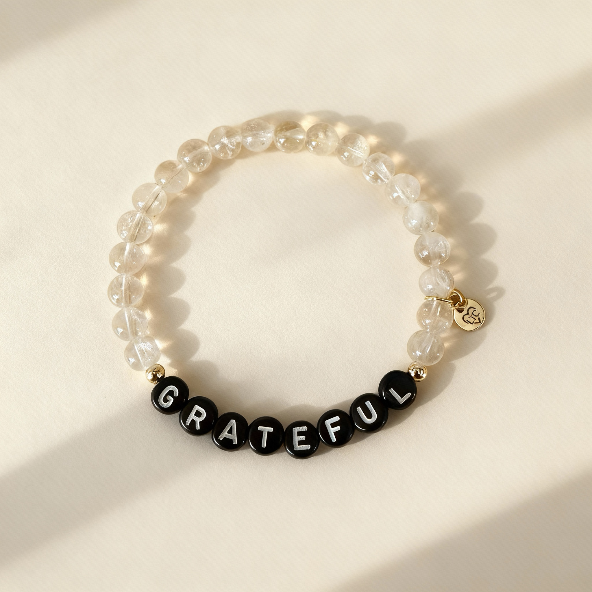 ‘Grateful’ message bracelet