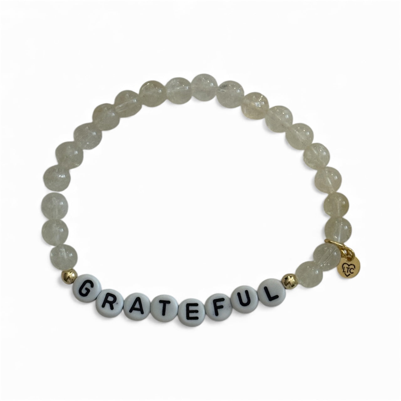‘Grateful’ message bracelet
