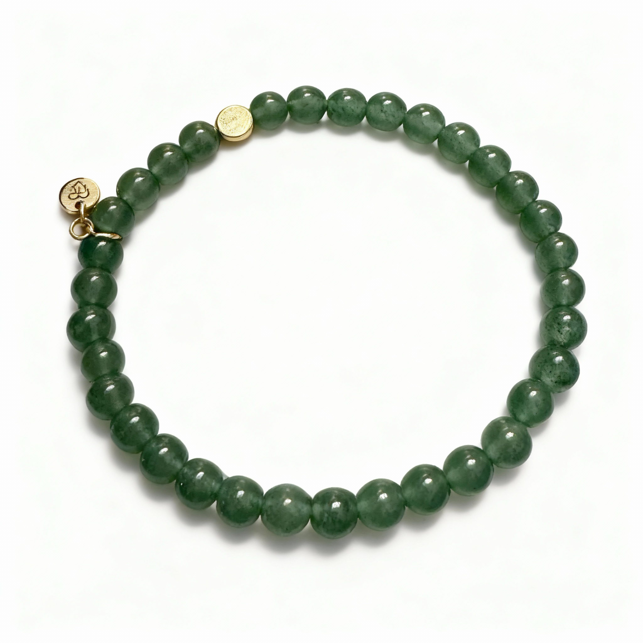 Green aventurine gemstone bracelet