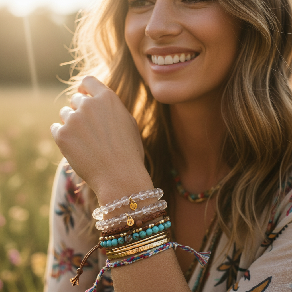 Citrine gemstone bracelet