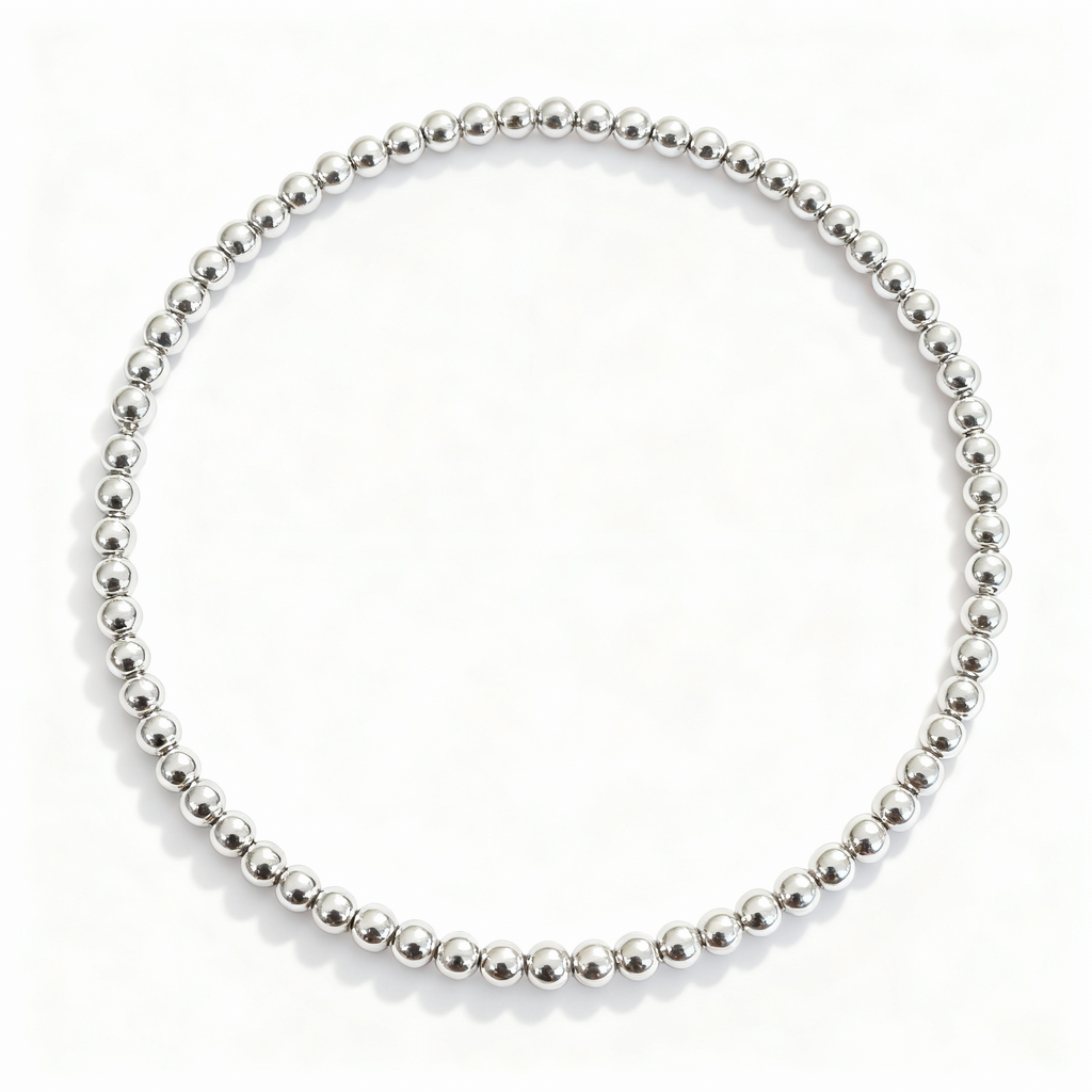 Silver stacker bracelet