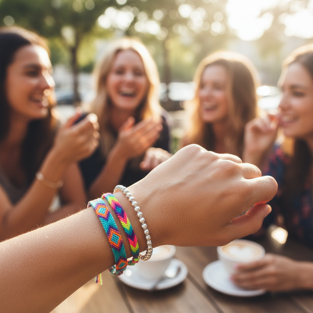Silver stacker bracelet