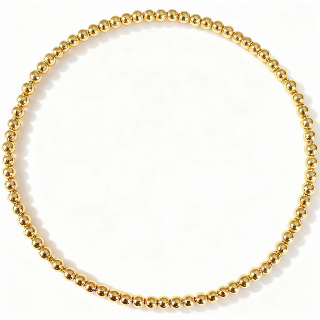 Gold stacker bracelet