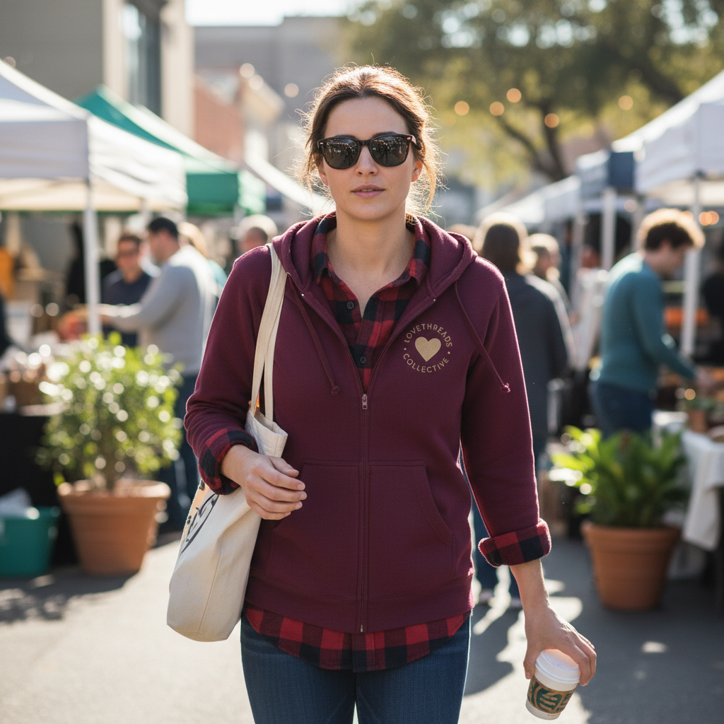 Love fam zipup hoodie