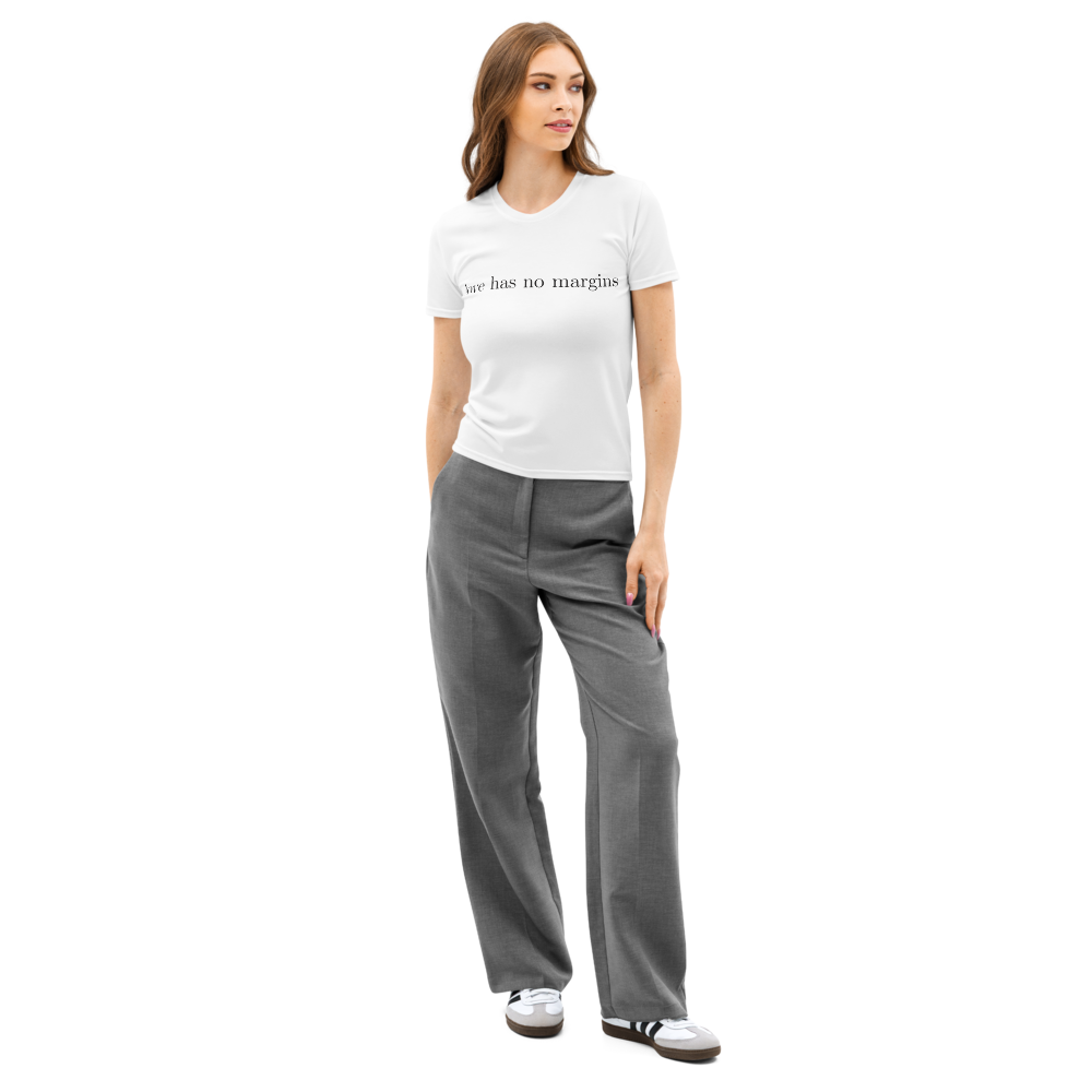 Love has no margins women's crewneck