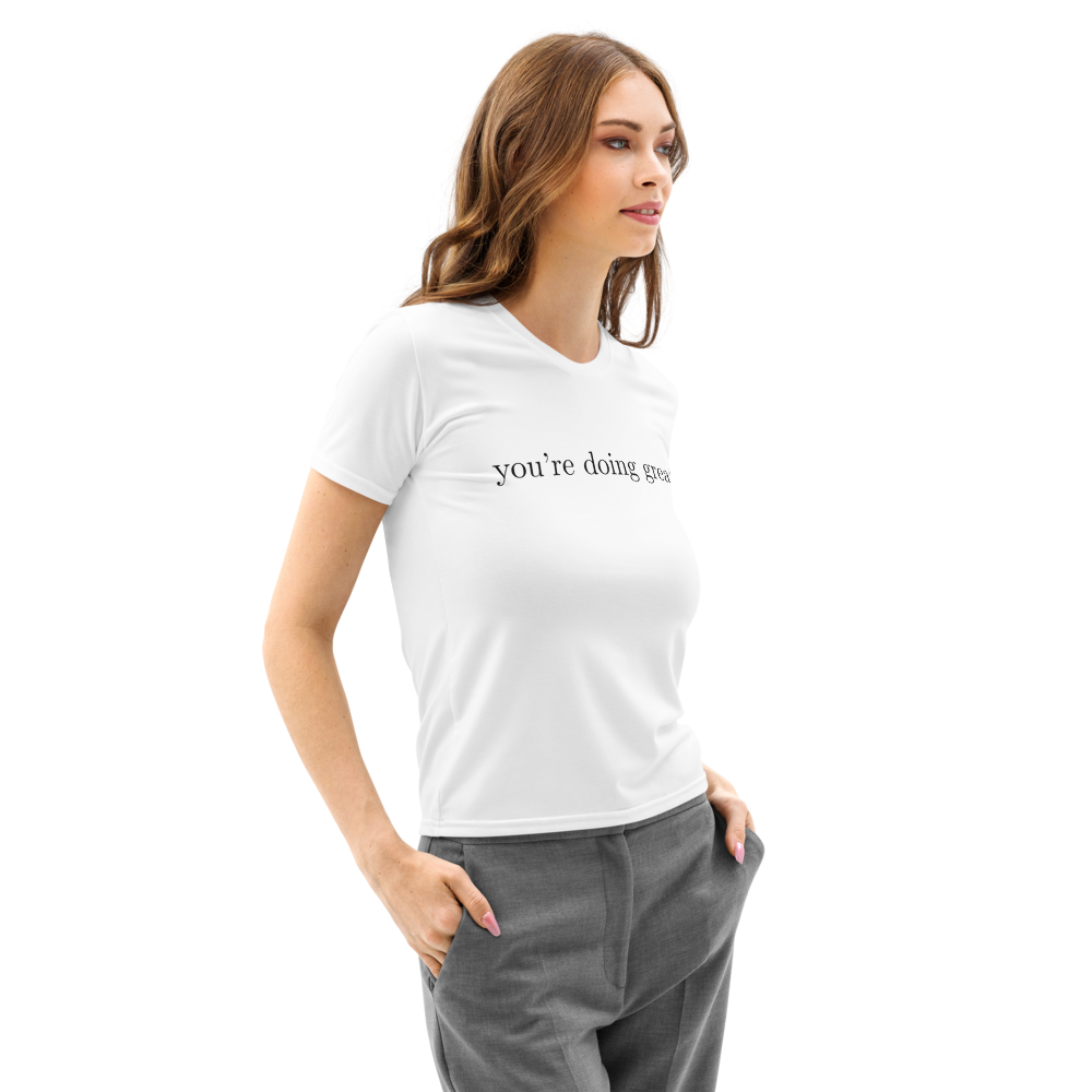 You're doing great women's crewneck