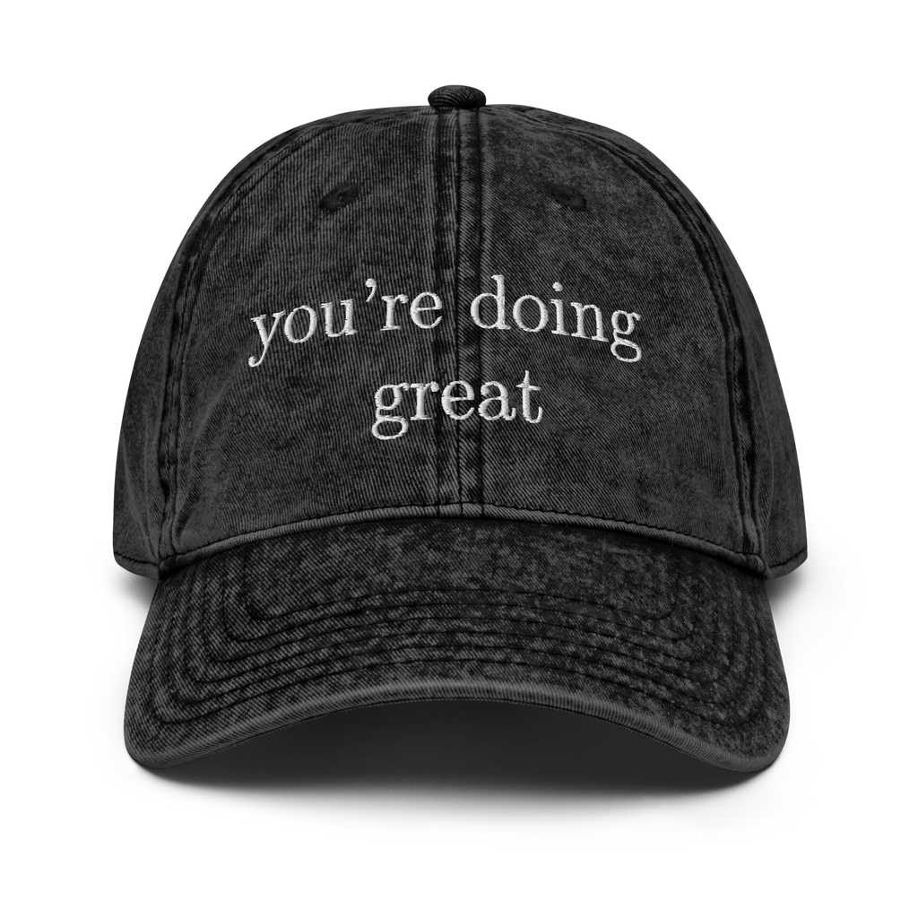 You're doing great vintage style cap