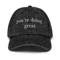 You're doing great vintage style cap
