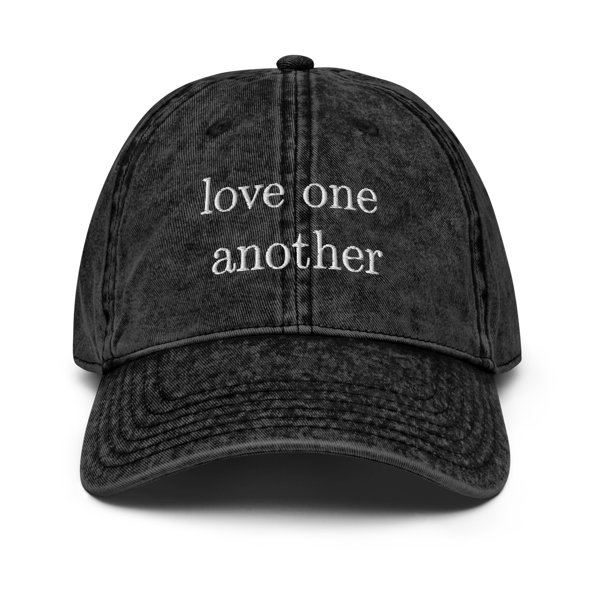Love one another vintage style cap