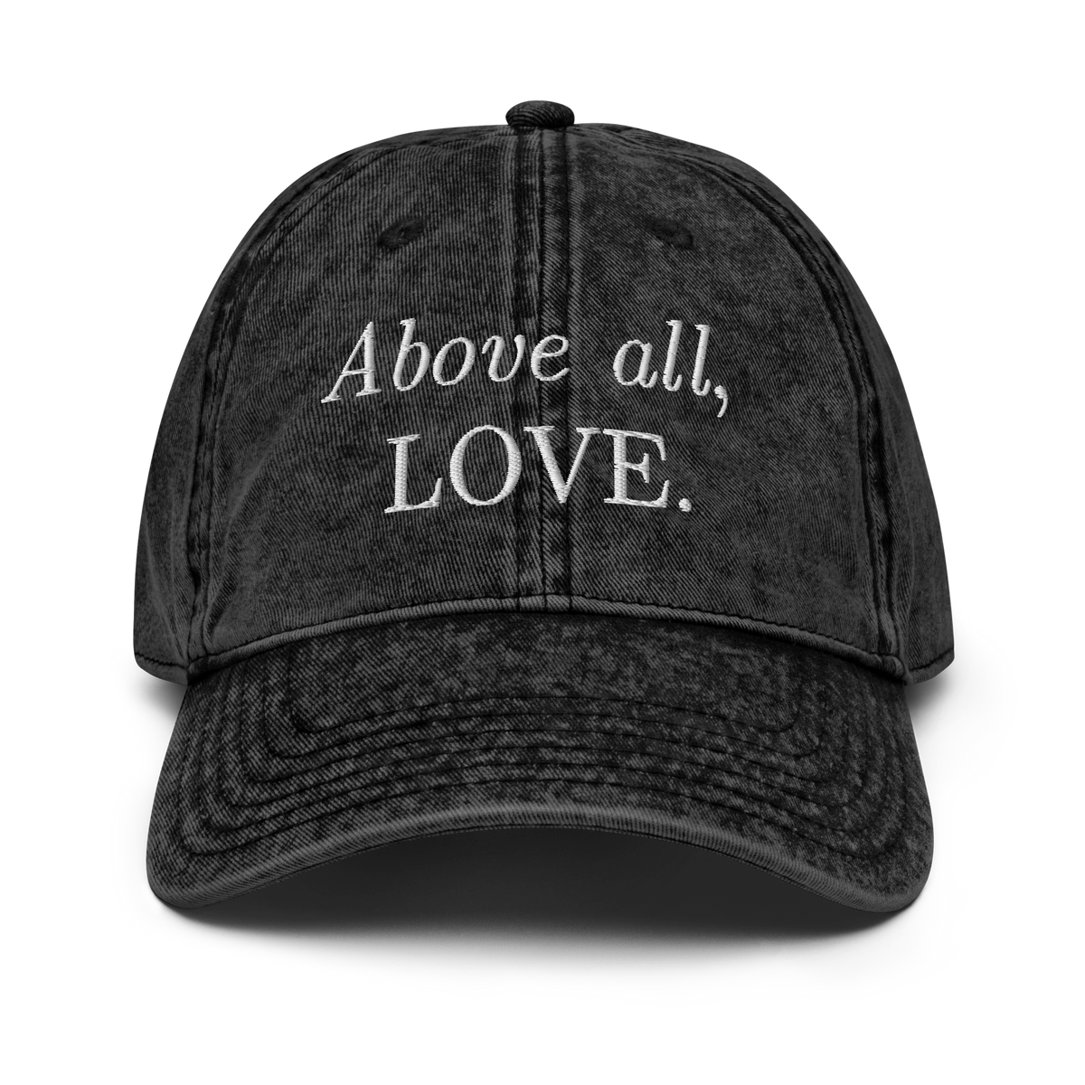 Above all, LOVE vintage style cap
