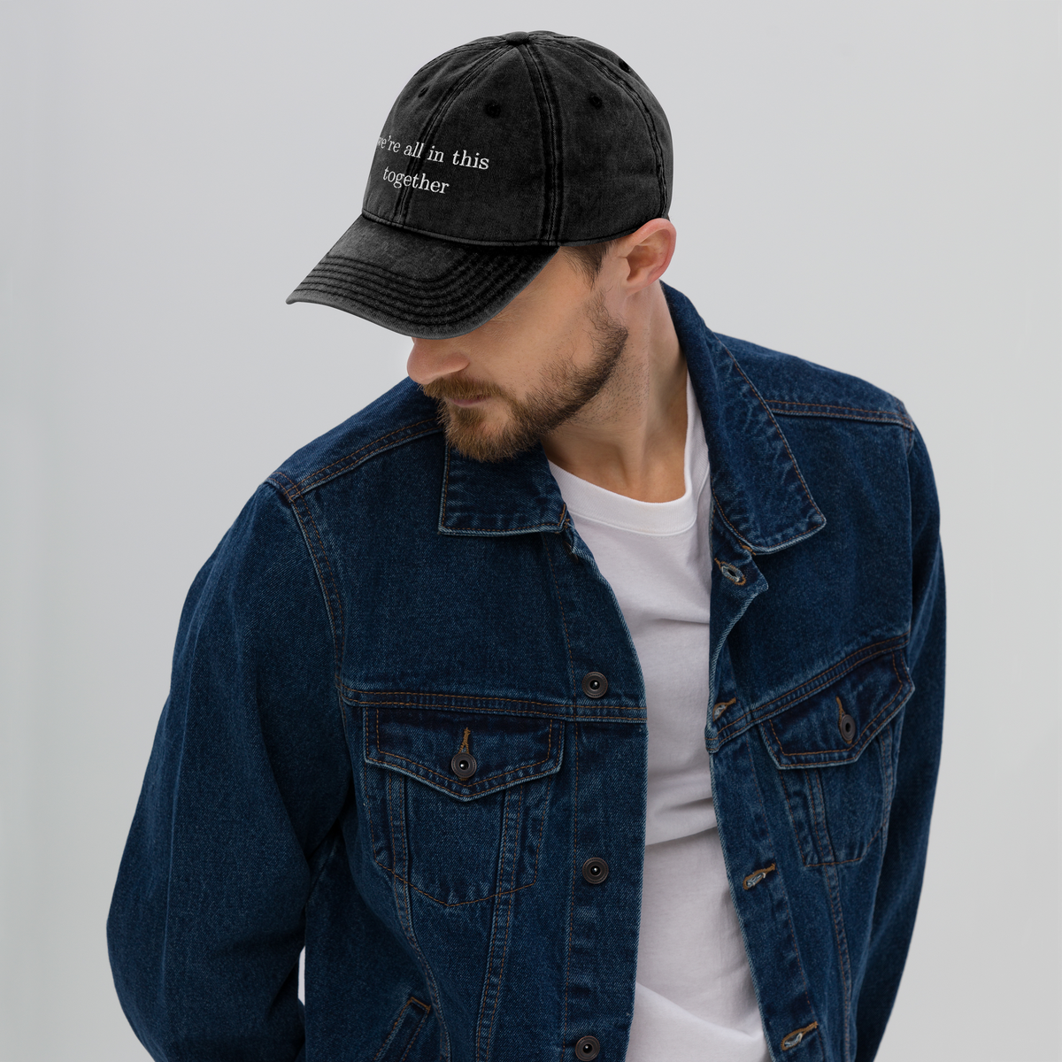 We're all in this together vintage style cap