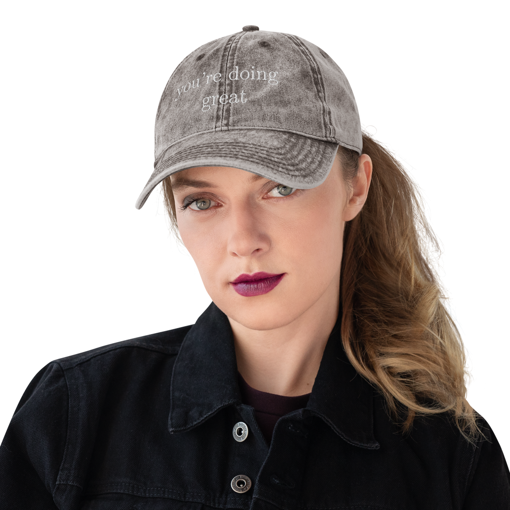 You're doing great vintage style cap