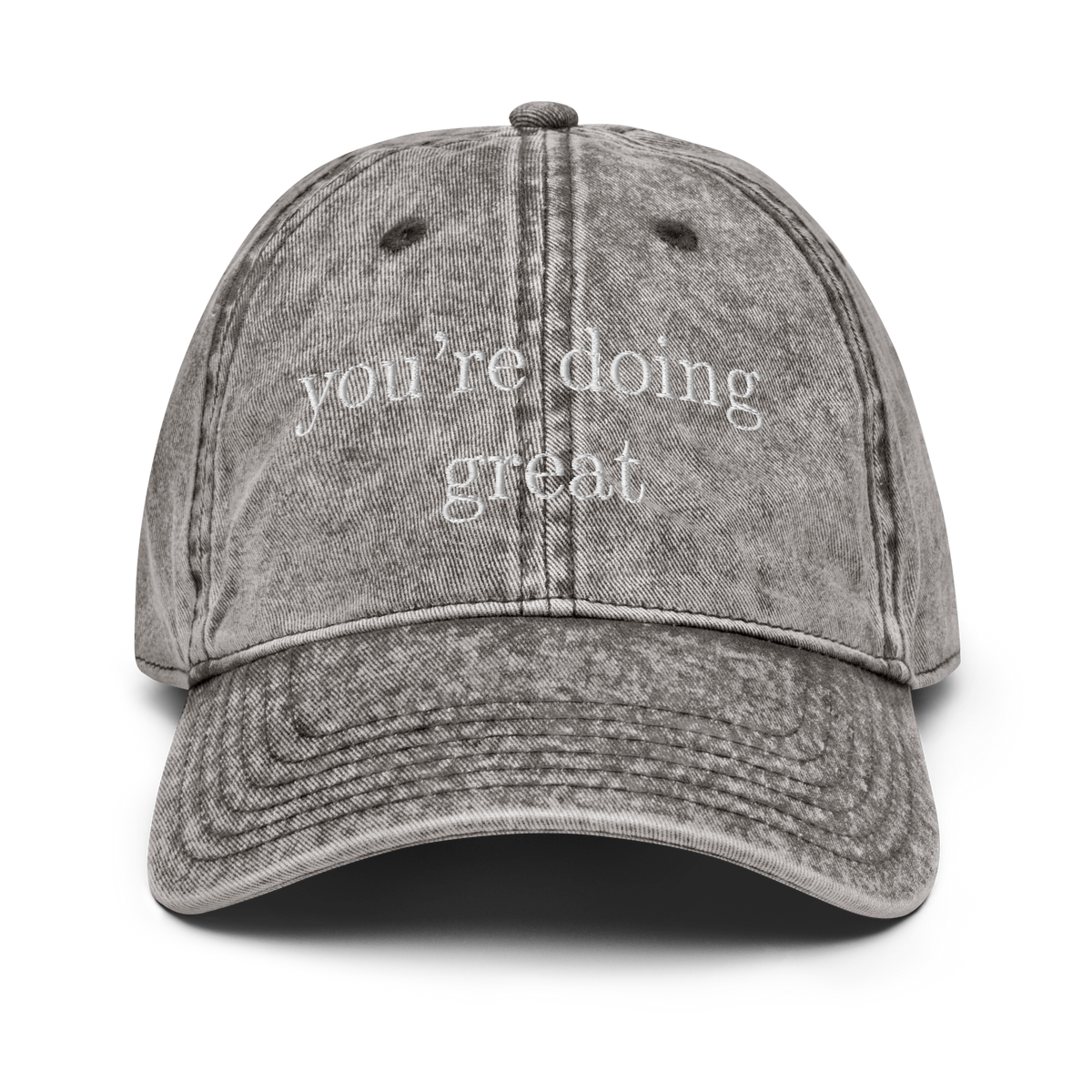 You're doing great vintage style cap