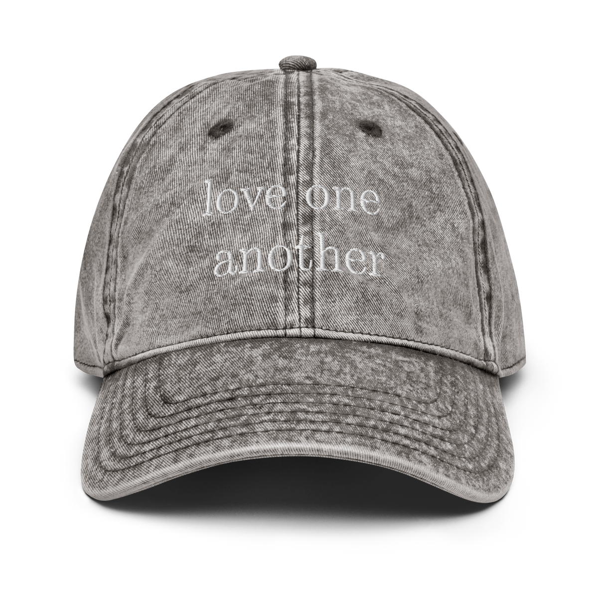 Love one another vintage style cap