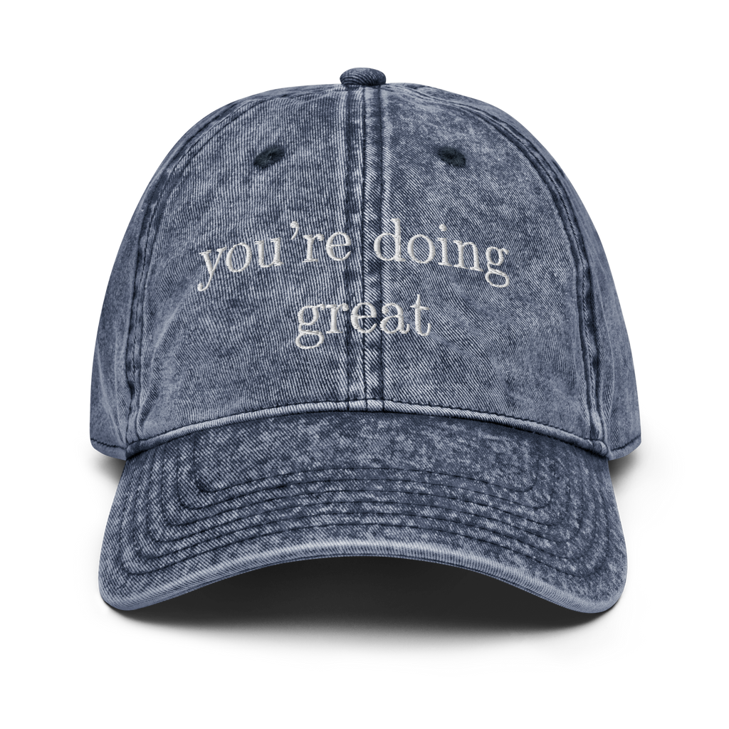 You're doing great vintage style cap