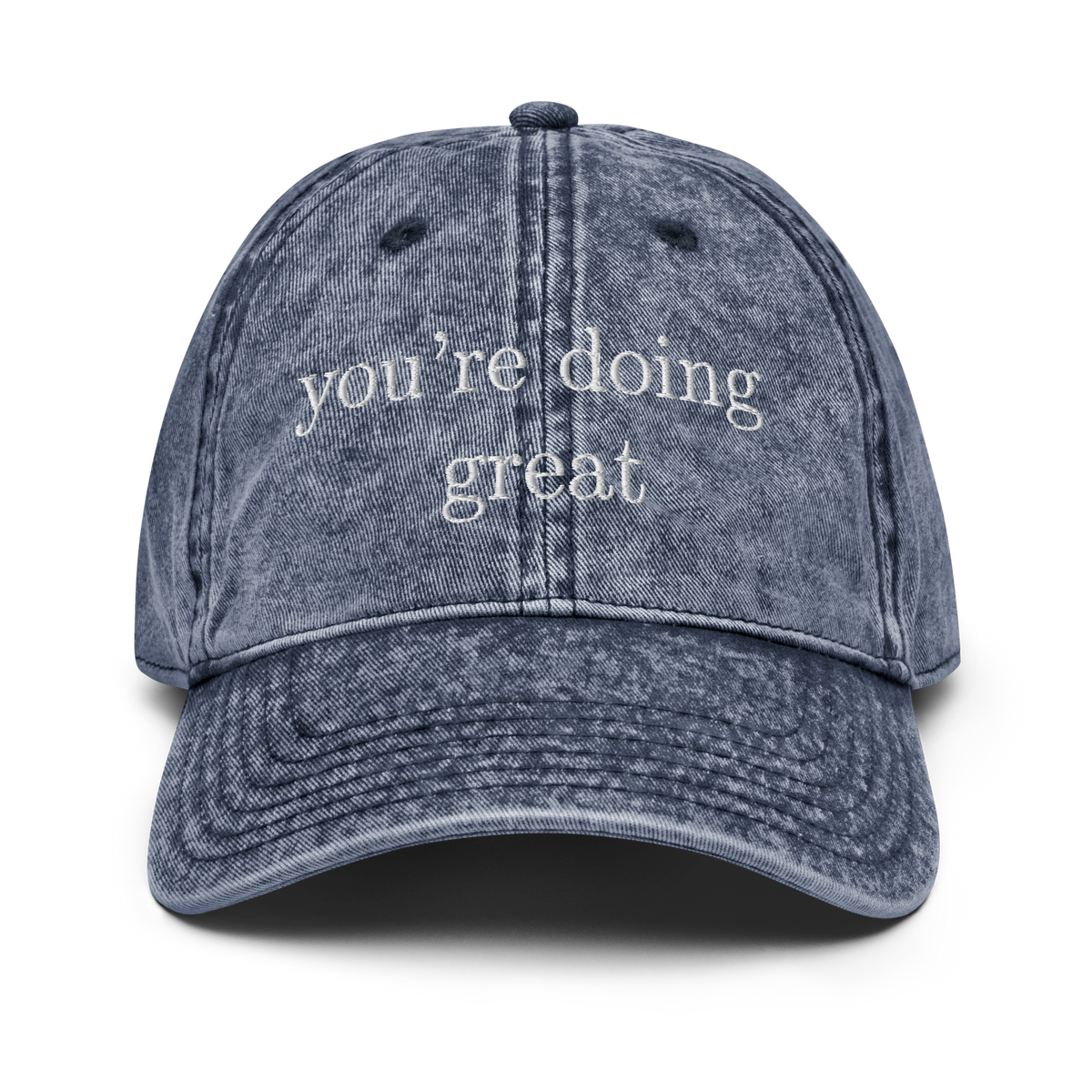 You're doing great vintage style cap
