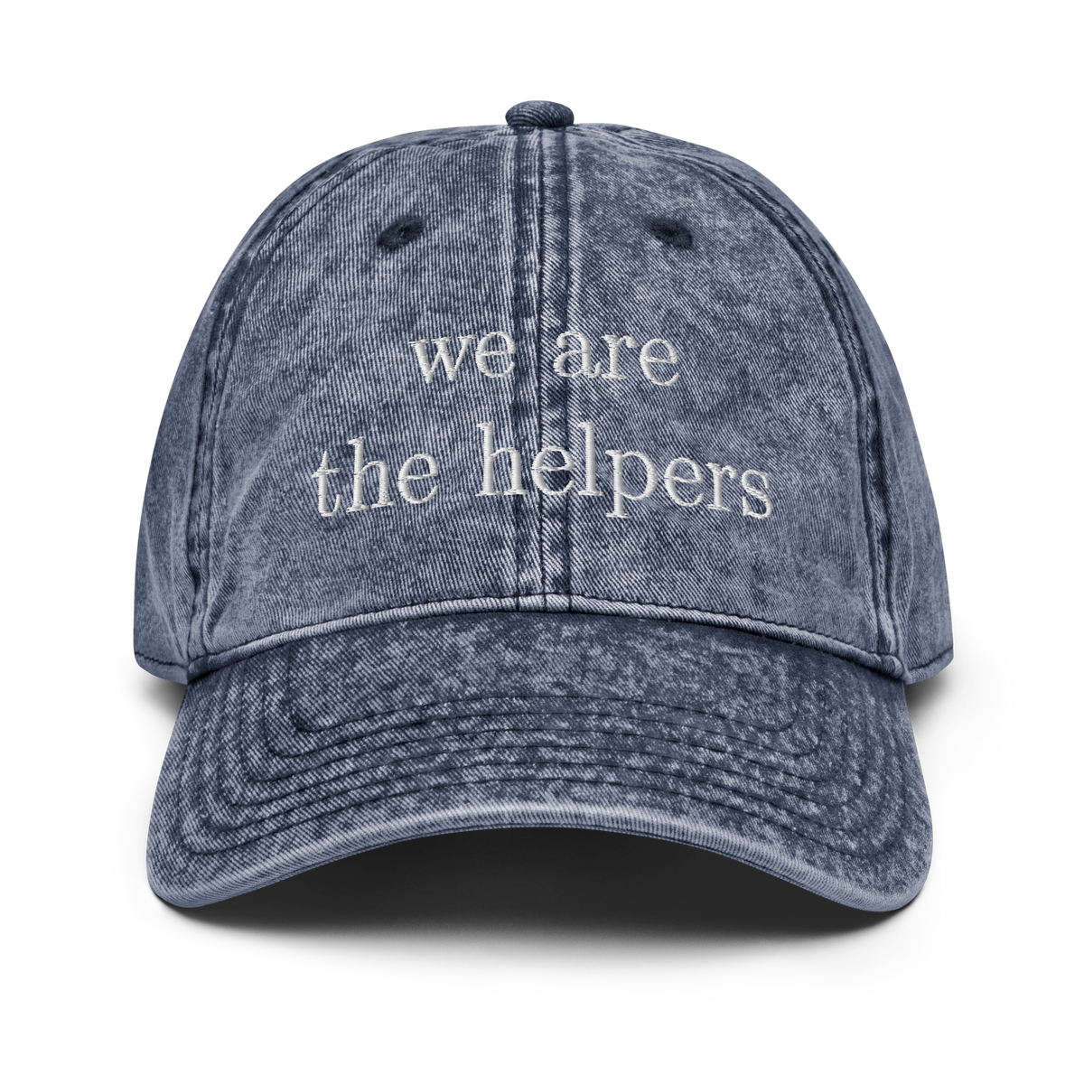 We are the helpers vintage style cap