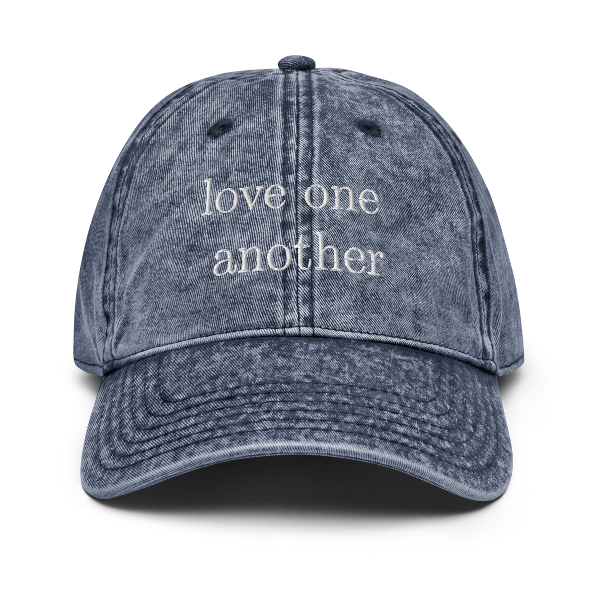 Love one another vintage style cap