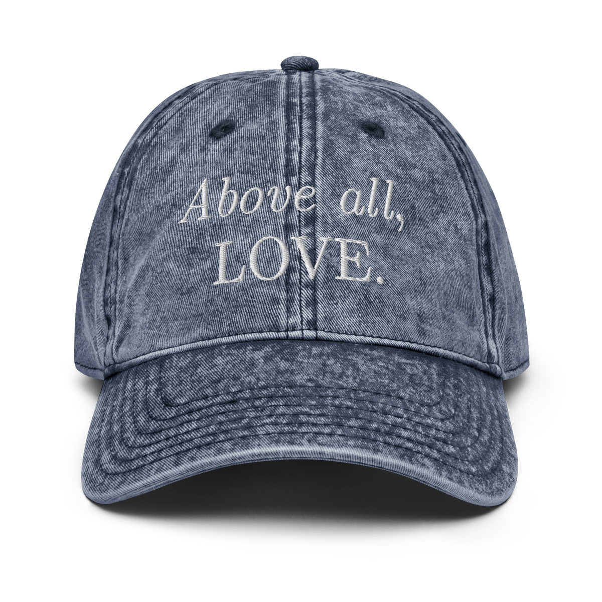 Above all, LOVE vintage style cap