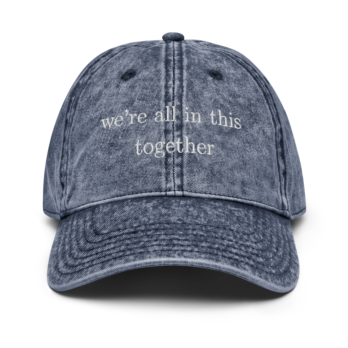 We're all in this together vintage style cap